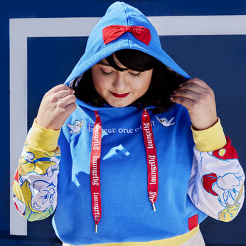 Snow White Fairest One of All Crop Hoodie, Image 2